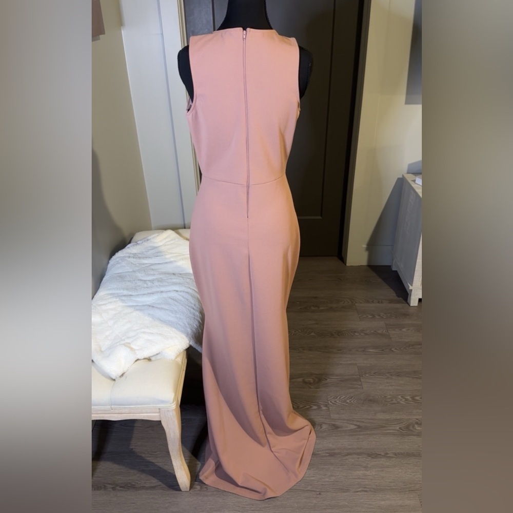Dusty Rose Sleeveless Dress - Picture 2 of 3